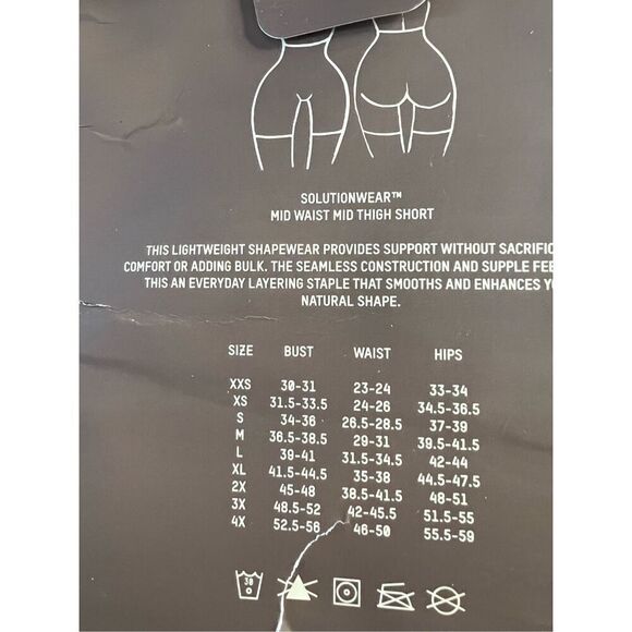 SKIMS Women's Clay Mid Waist Seamless Sculpt Mid Thigh Short Size XL NWT - Picture 4 of 5